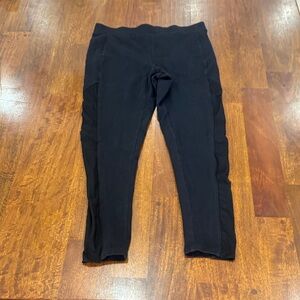 Express Black Workout Leggings with Mesh Sides